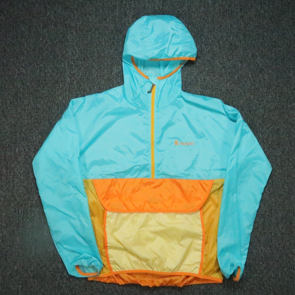 Cotopaxi Jacket Mens Small Blue Teca Windbreaker‎ Half Zip Popover Packable